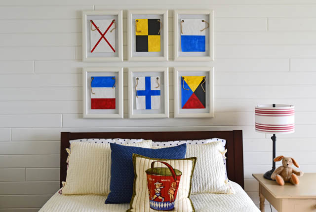 framed sailing flags